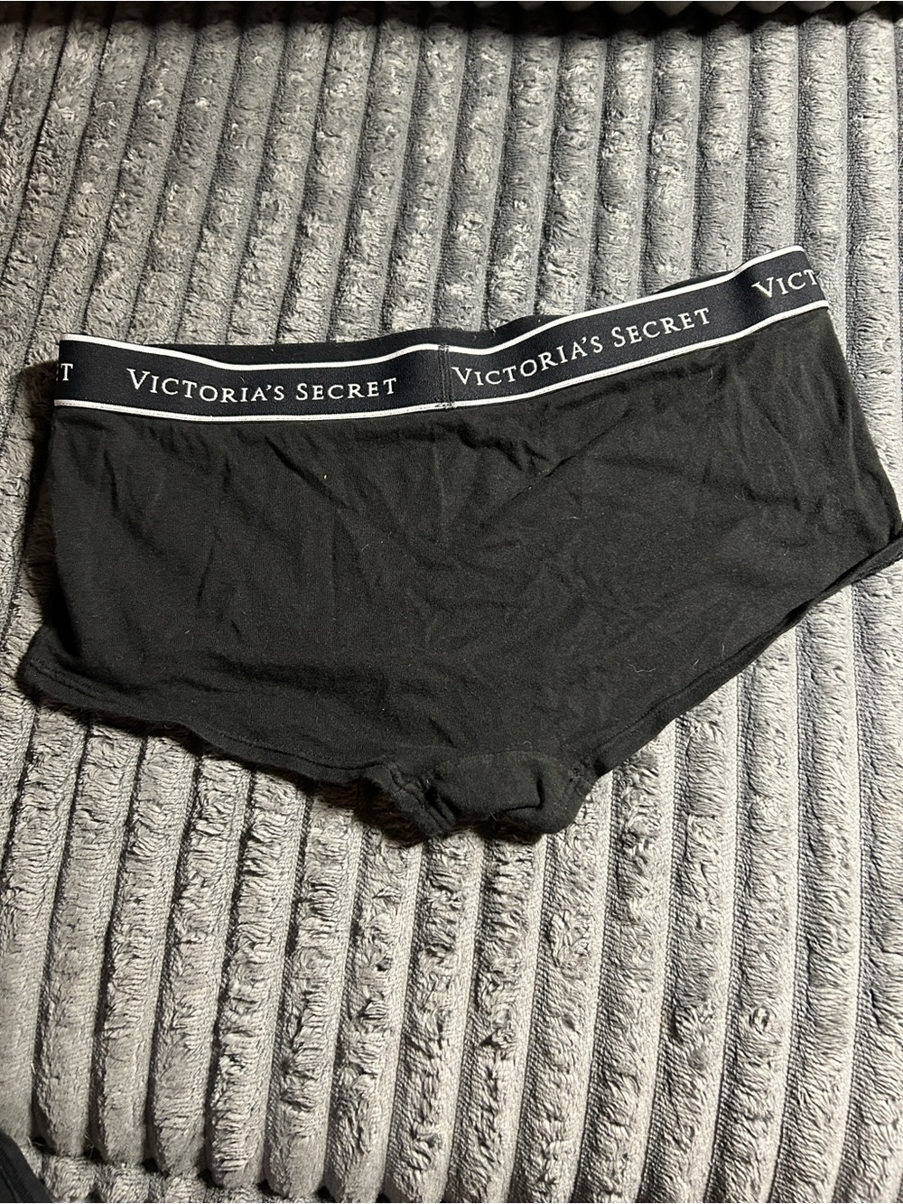 Shortys- Black Logo Waist Boyshorts